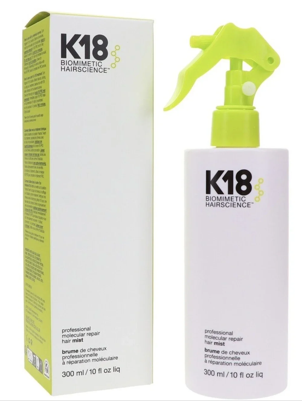 K18 Professional Molecular Repair Hair Mist 300ml 10 Fl.oz. New